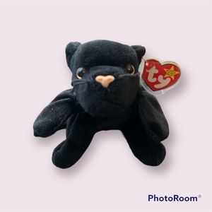 TY Beanie Baby - VELVET the Black Panther (4th Gen hang tag) MWMT Rare 1995